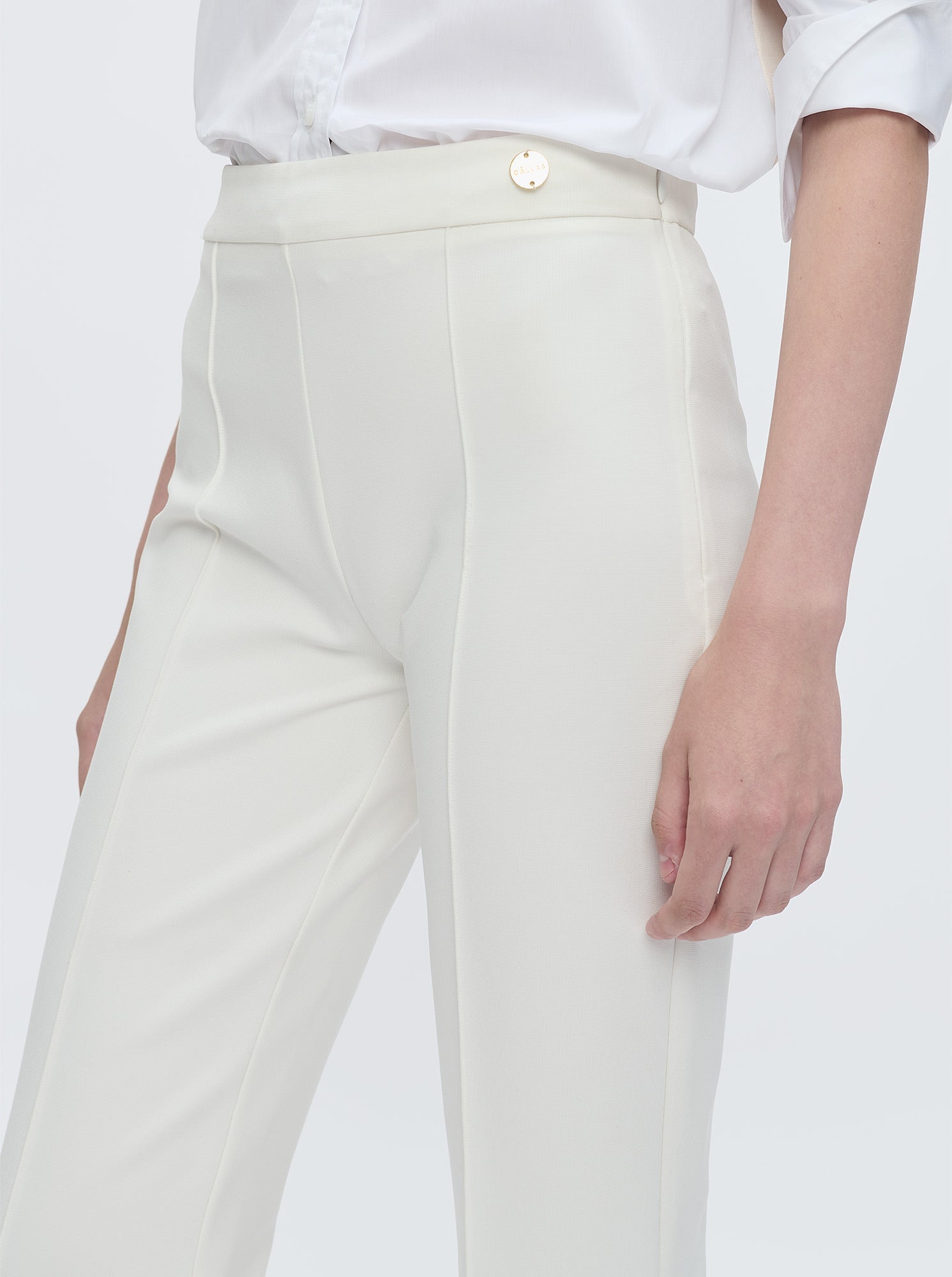 LOLA Jersey crop Pant White