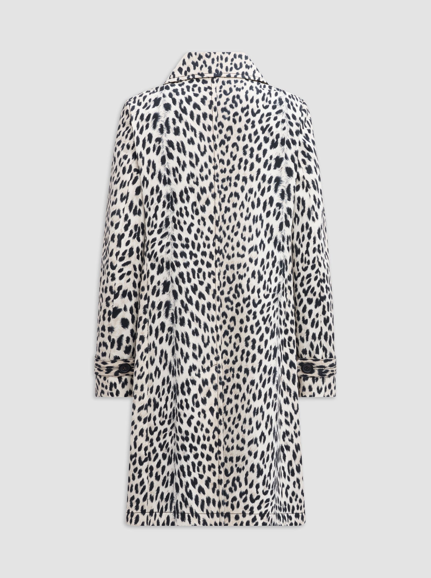 ALAINE Animal Print Car Coat