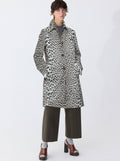ALAINE Animal Print Car Coat