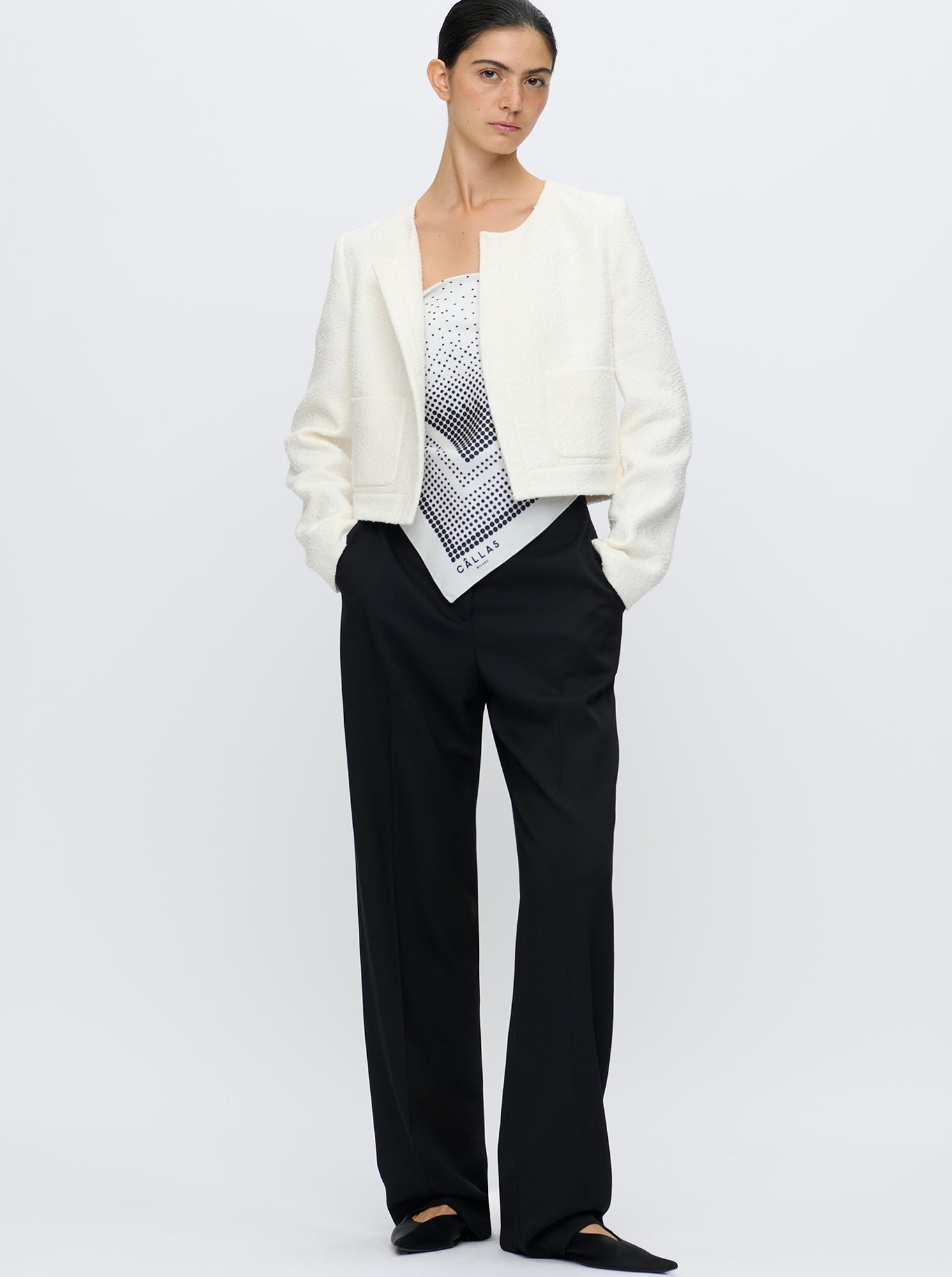 ALBA Cardigan jacket White