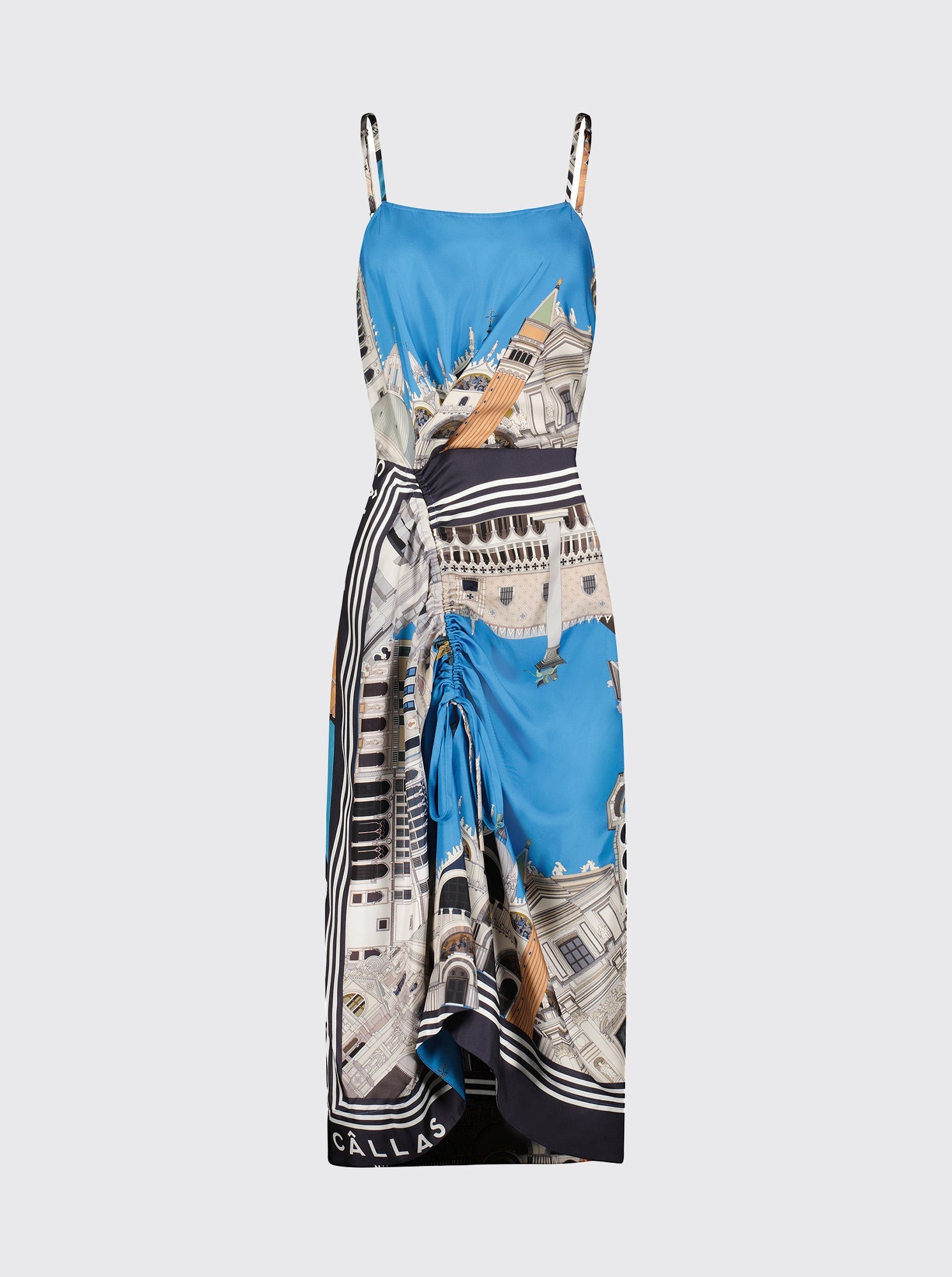 ANGIE Camisole Dress VENICE Print Blue