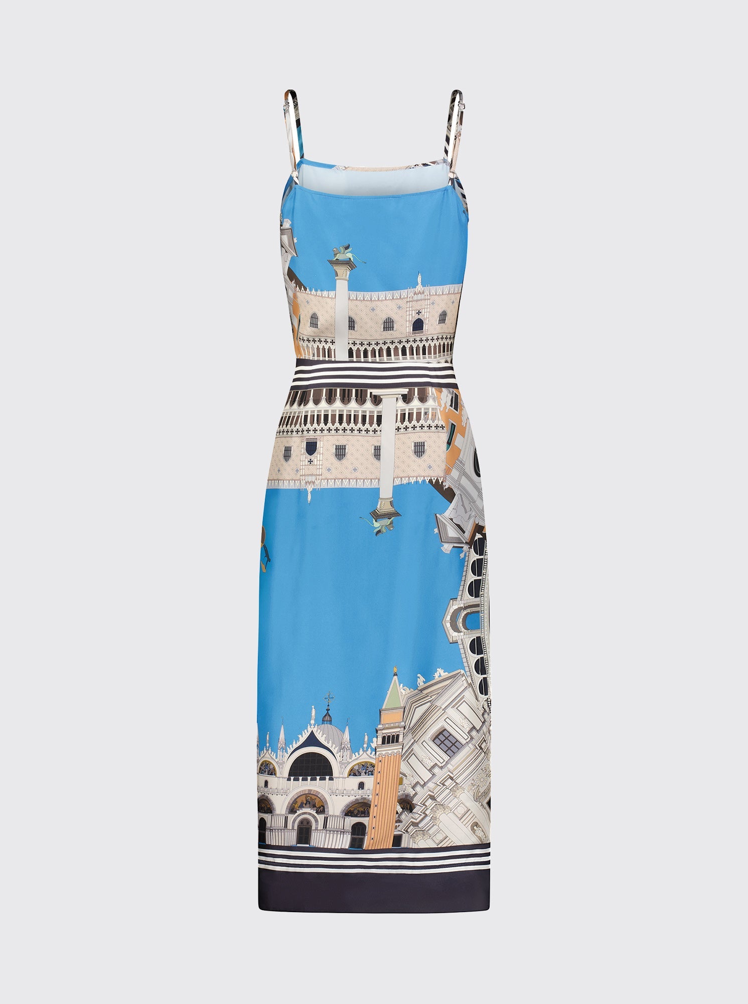 ANGIE Camisole Dress VENICE Print Blue