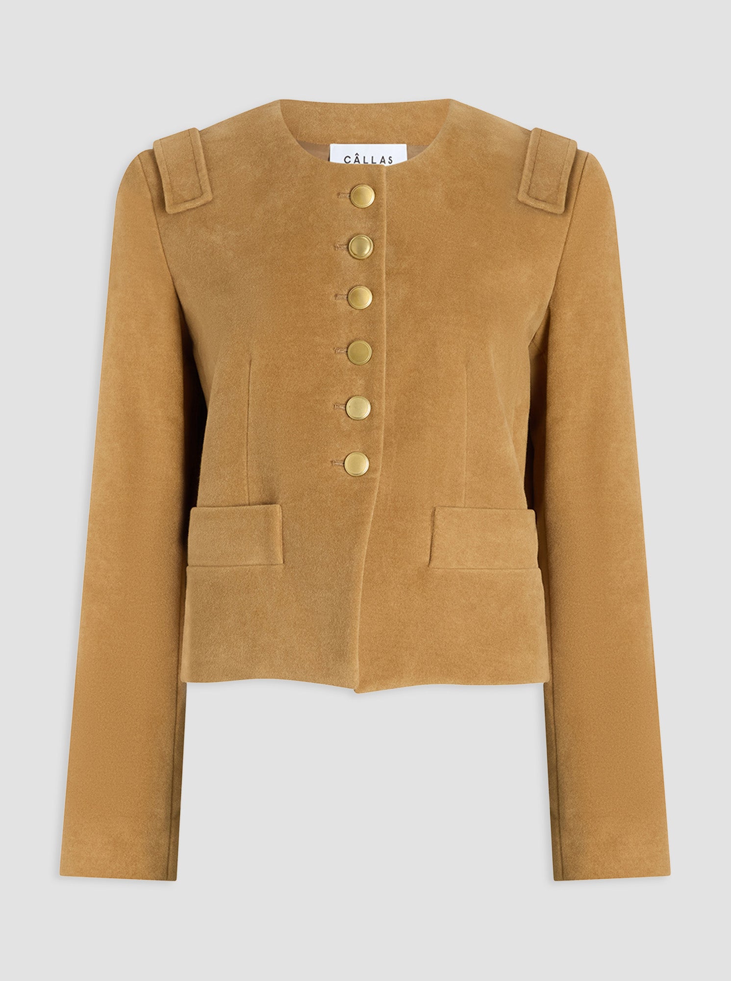 AUBREY Cropped Jacket Camel