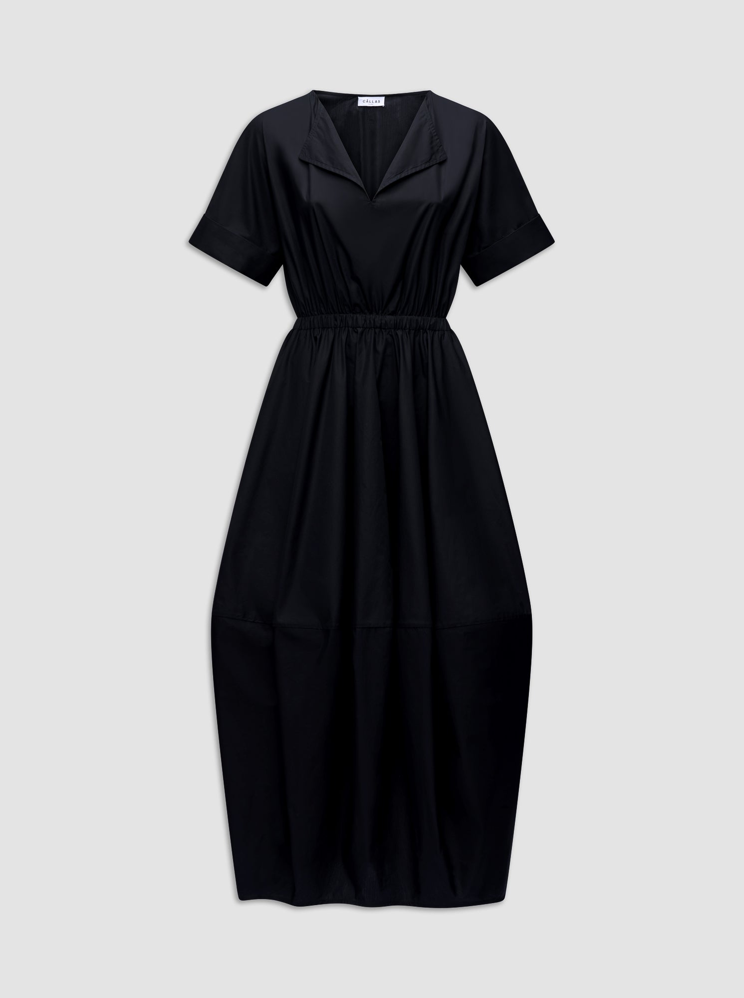 BEATRICE Balloon hem dress Black