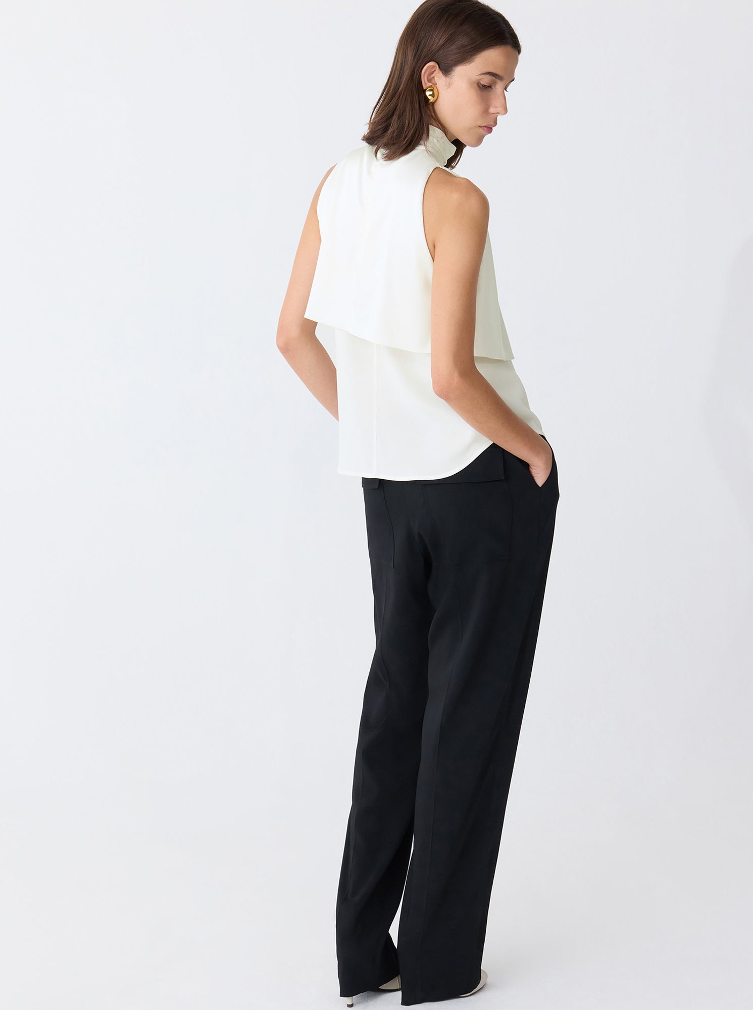 BELINDA Cascade front Top White