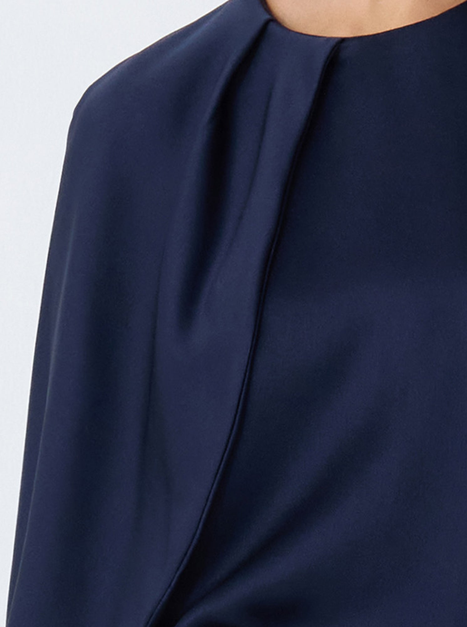 BLISS Drape sleeve Blouse Navy