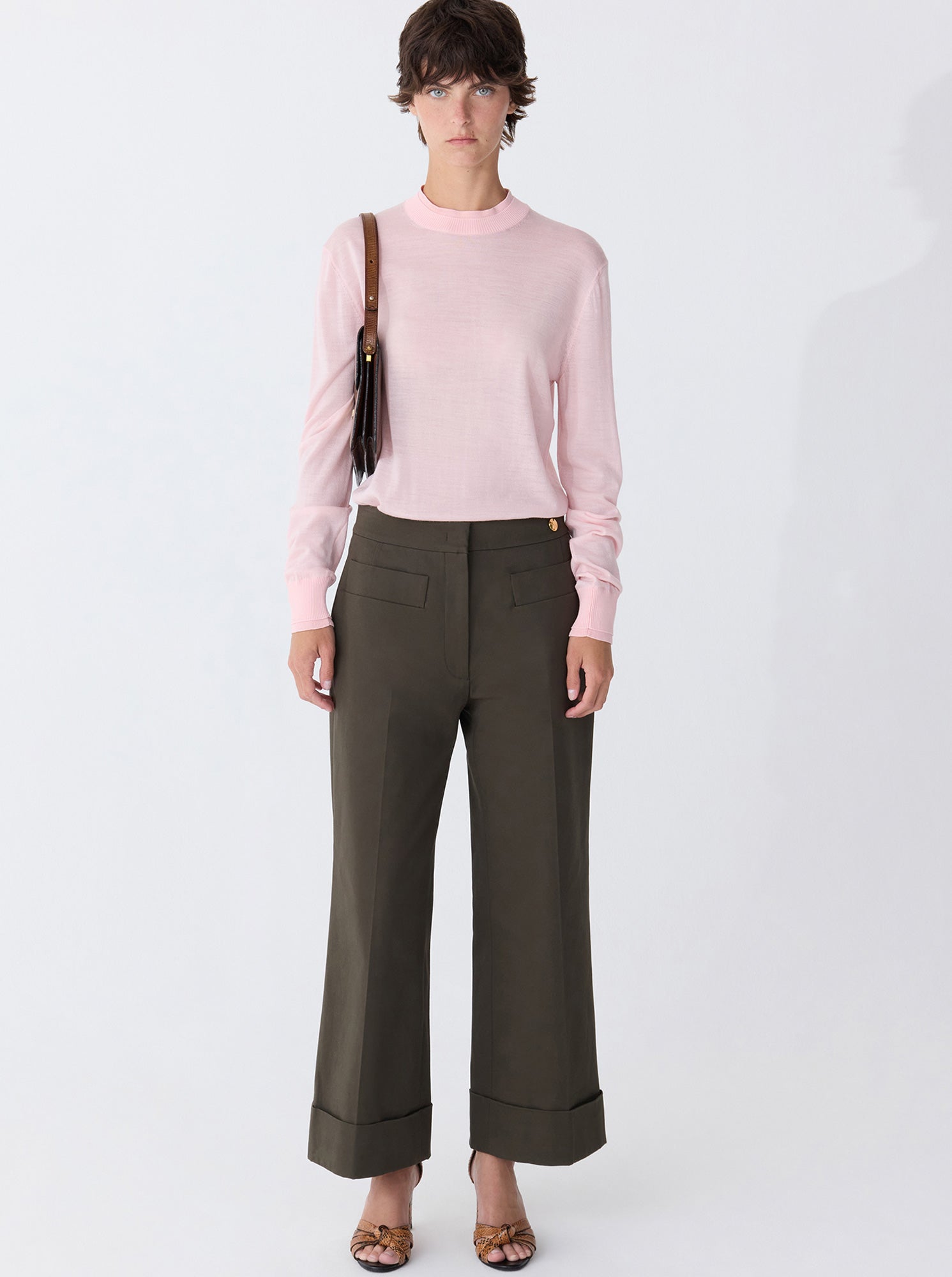 BRODY Crop/cuff Pant Forest