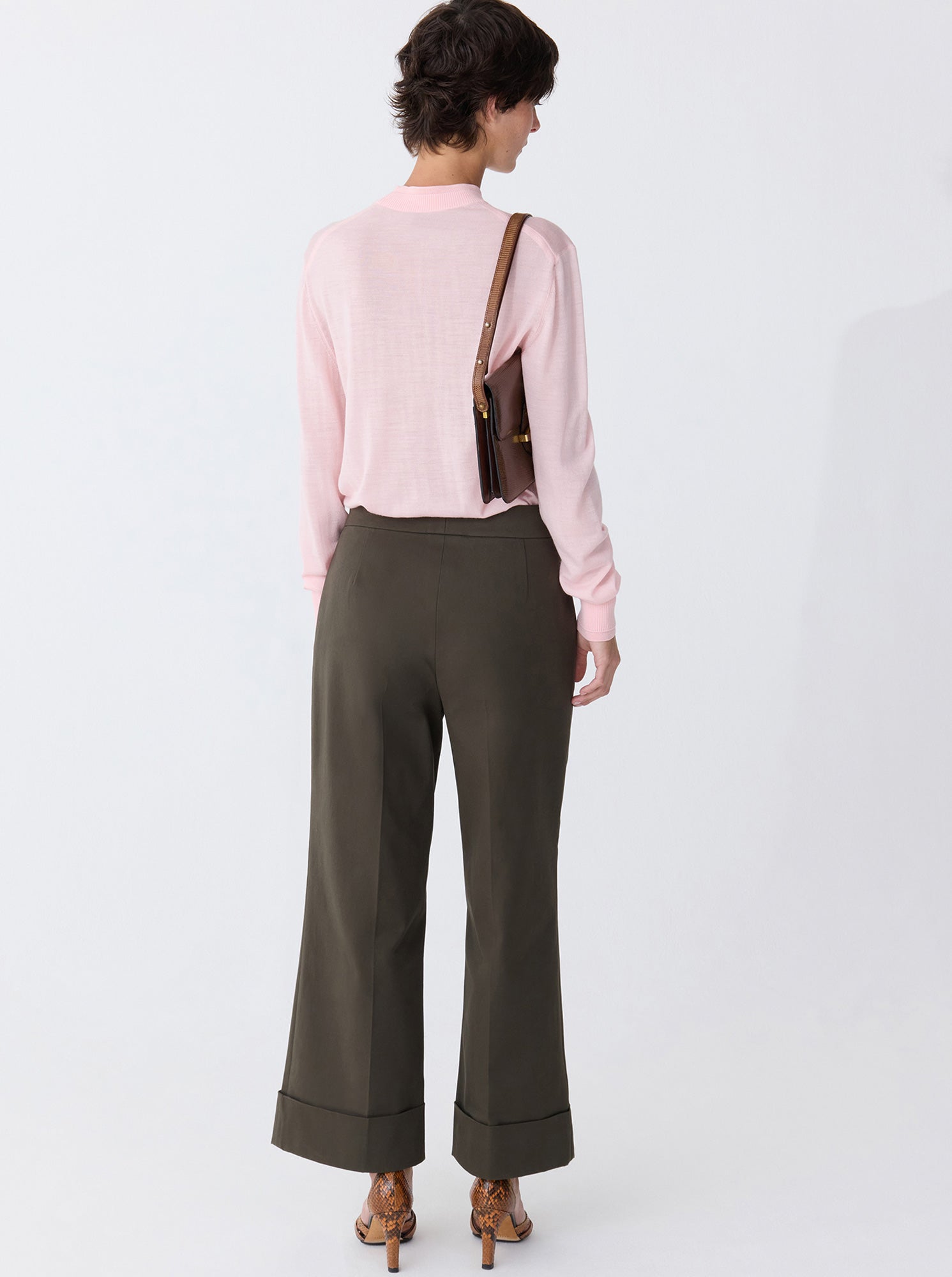 BRODY Crop/cuff Pant Forest