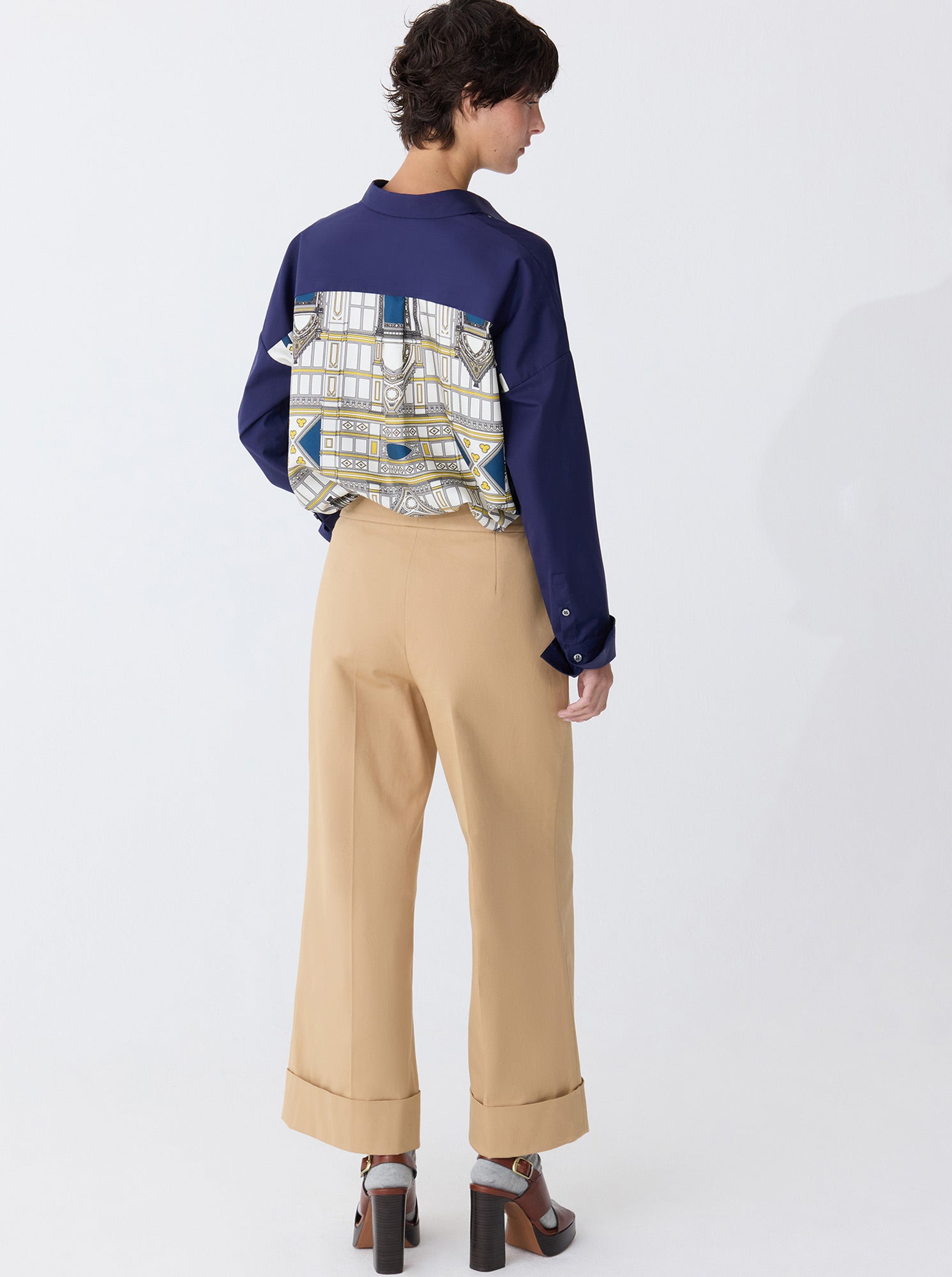 BRODY Crop/cuff Pant Pale Camel