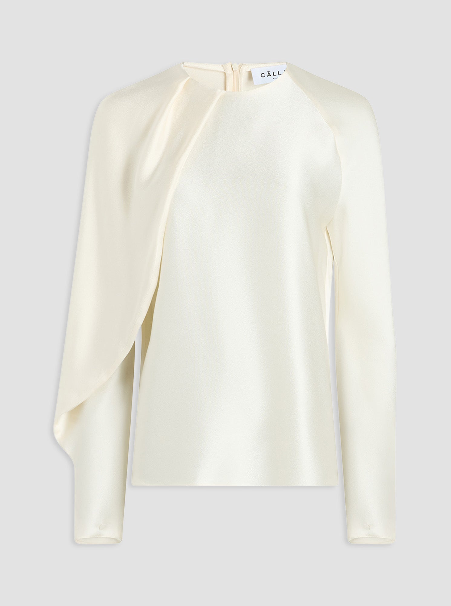 BLISS Drape sleeve Blouse Parchment