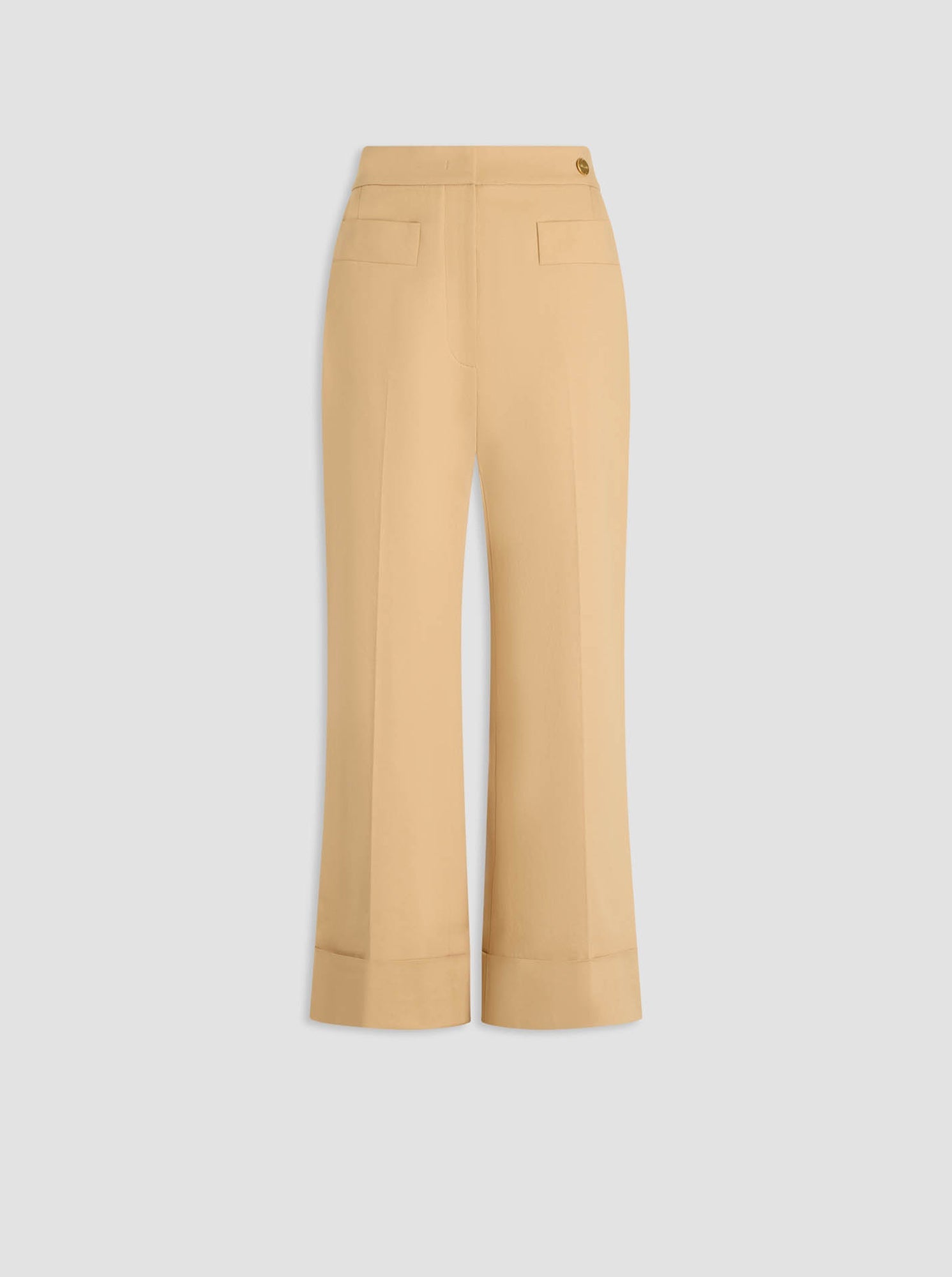 BRODY Crop/cuff Pant Pale Camel