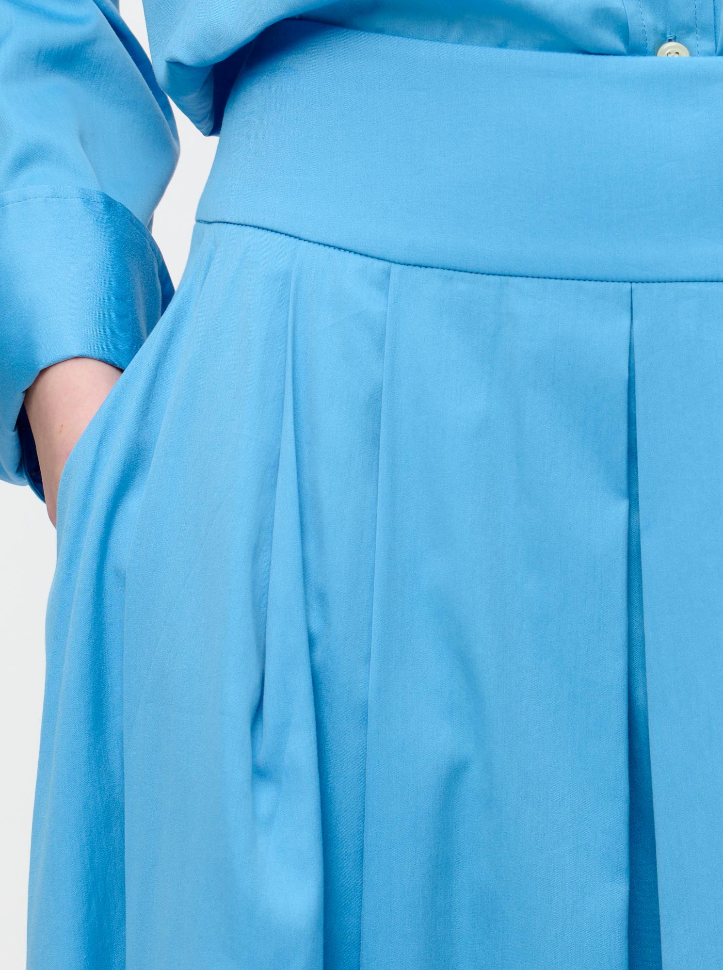 CONSUELA Pleated full skirt Blue