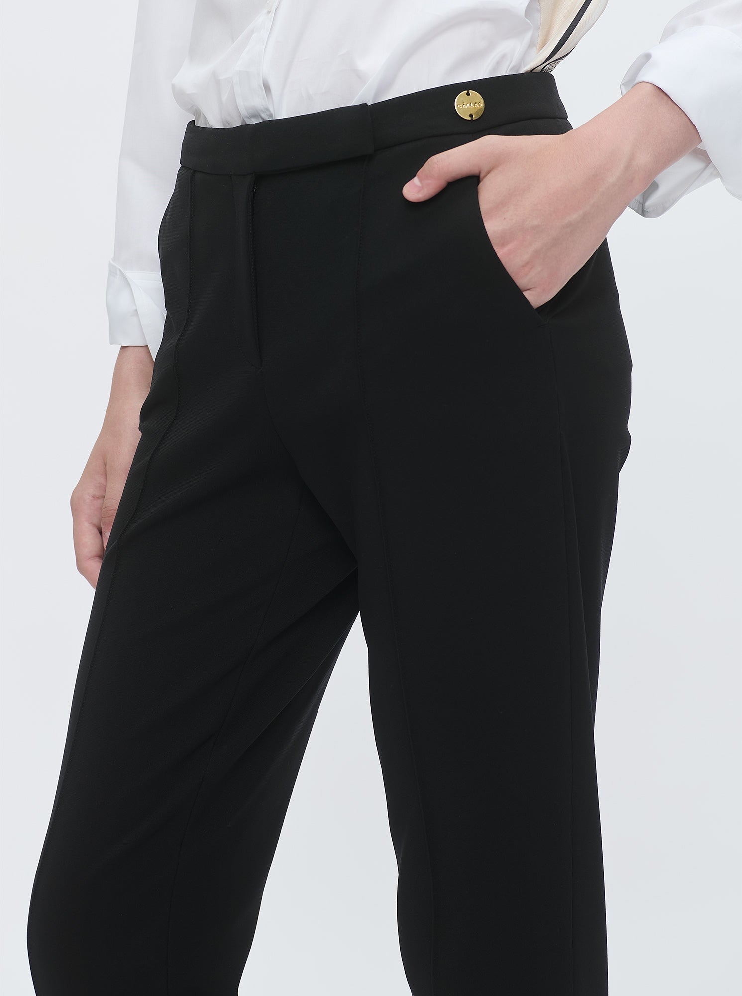 CORY Jersey slim pant Black