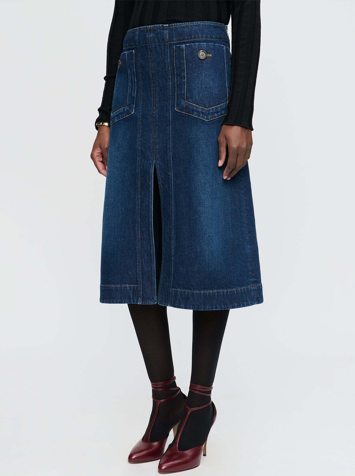 FERNANDA Denim skirt Dark Indigo