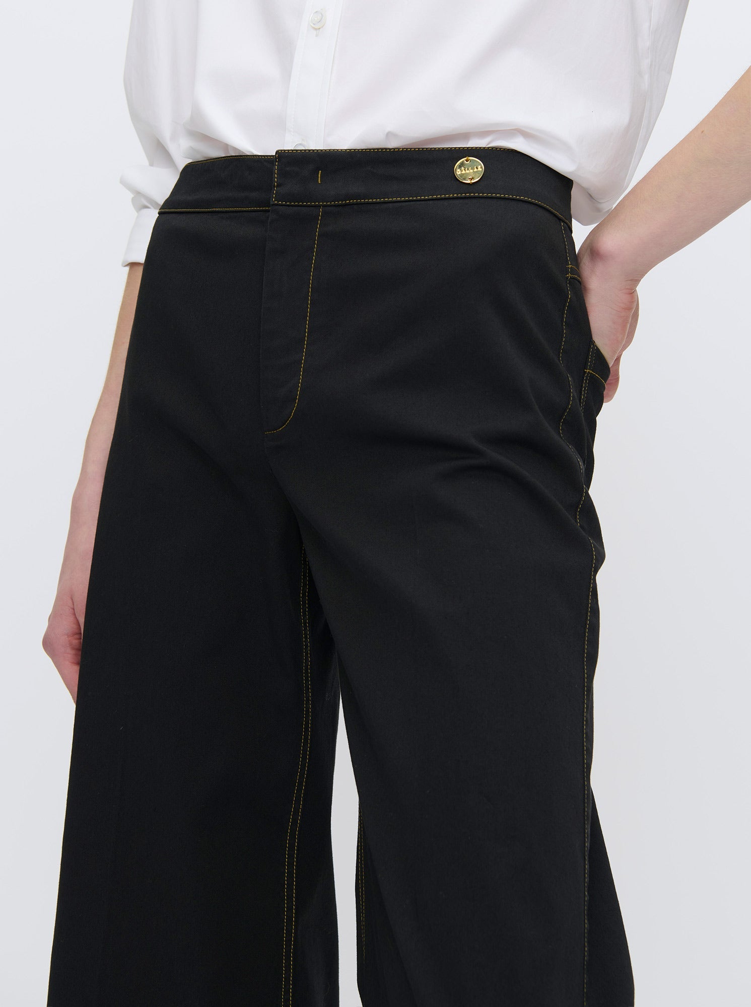 JANE Organic Twill Pant Black