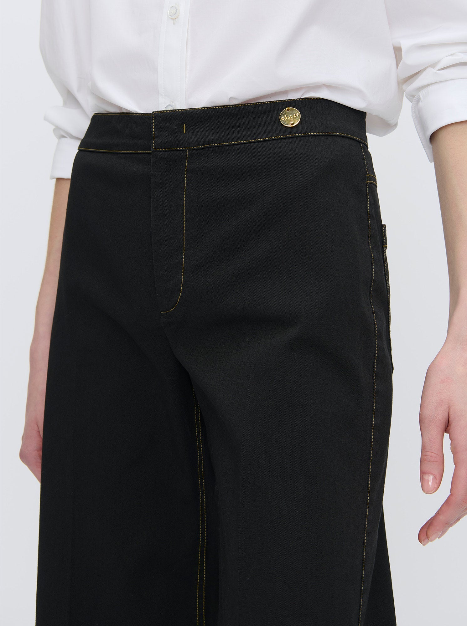 JANE Organic Twill Pant Black