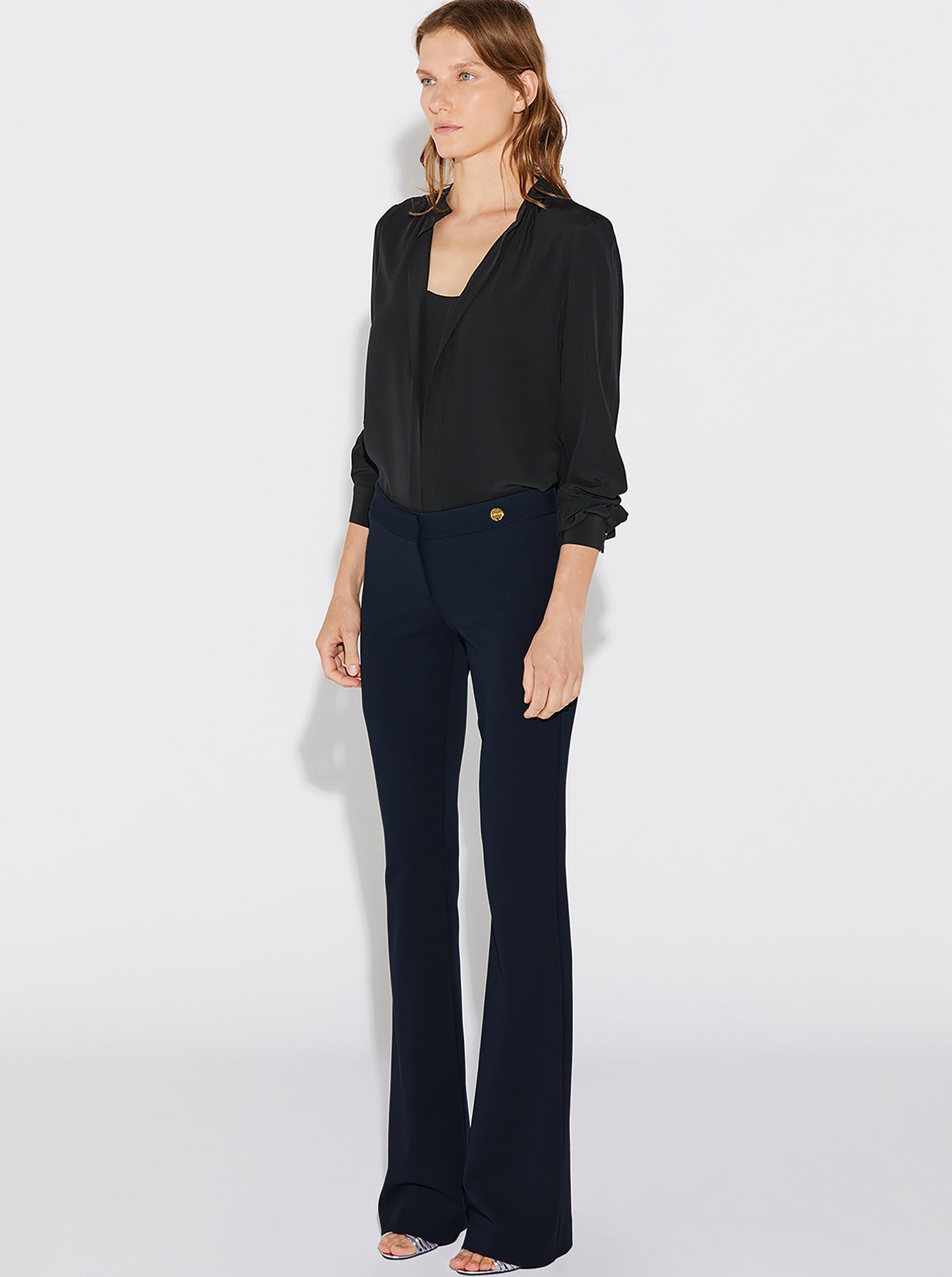 JULES Stretch Crepe Pant Navy