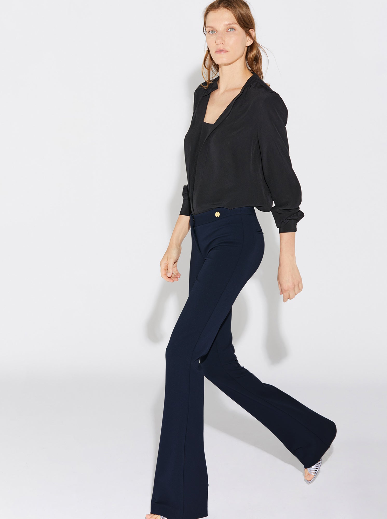 JULES Stretch Crepe Pant Navy