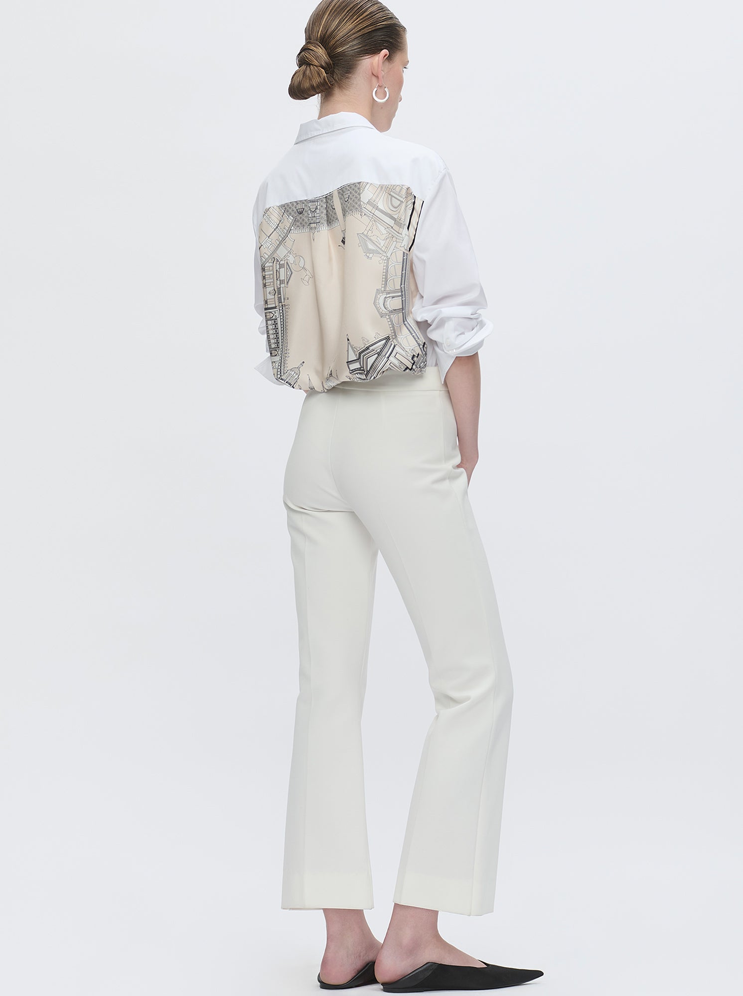 LOLA Jersey crop Pant White