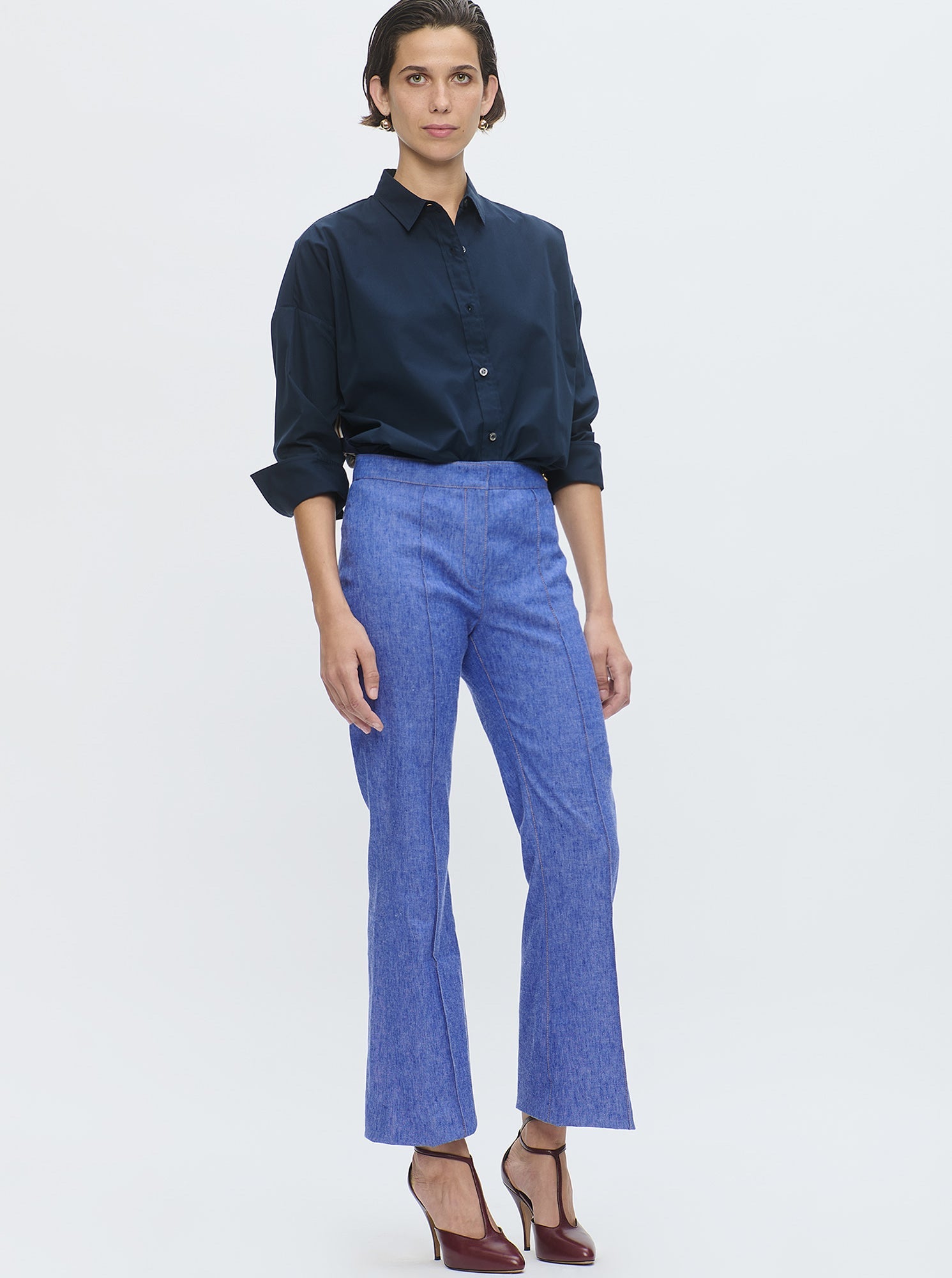 LOLA Stretch crop Jean Blue Indigo