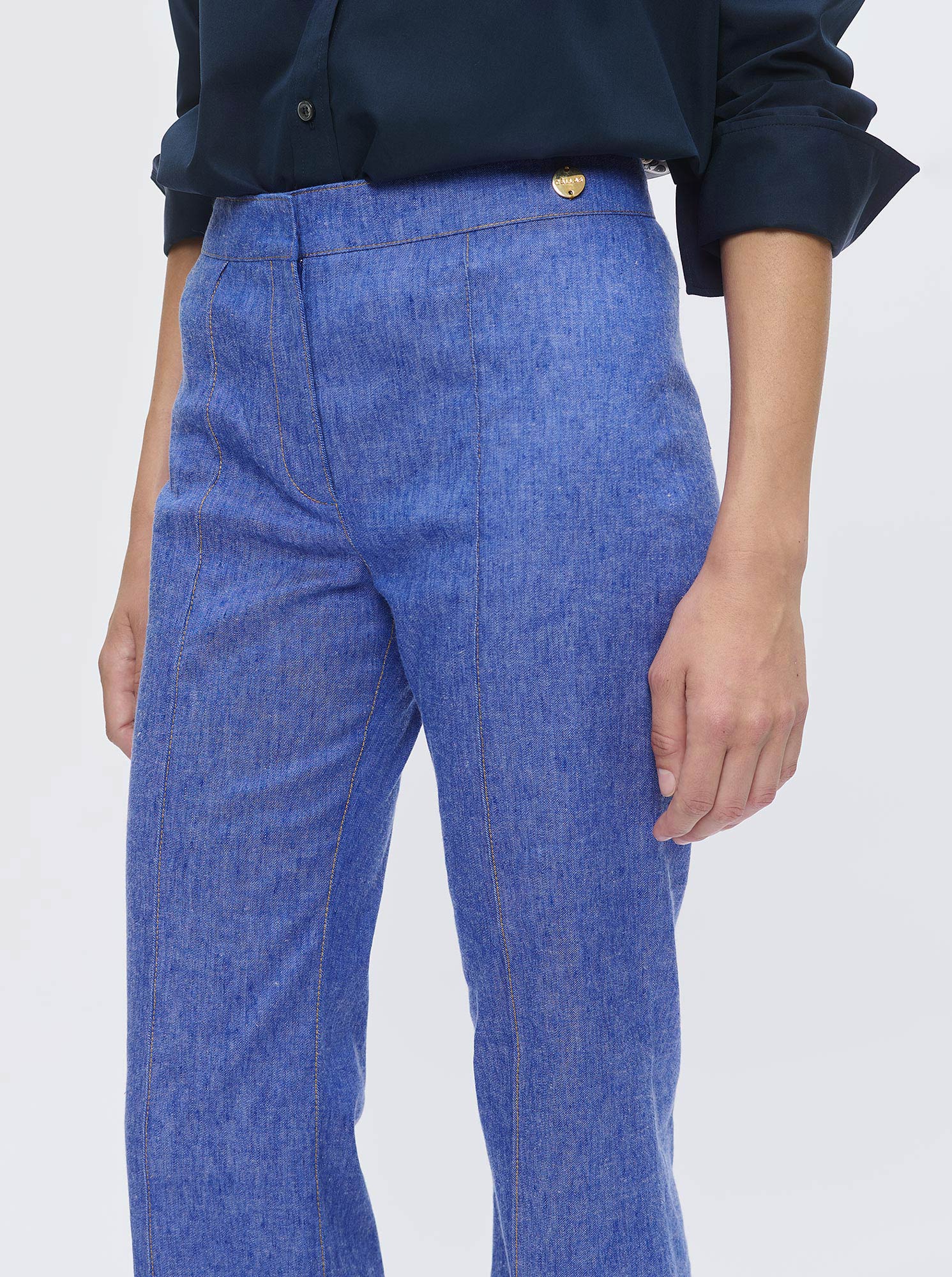 LOLA Stretch crop Jean Blue Indigo