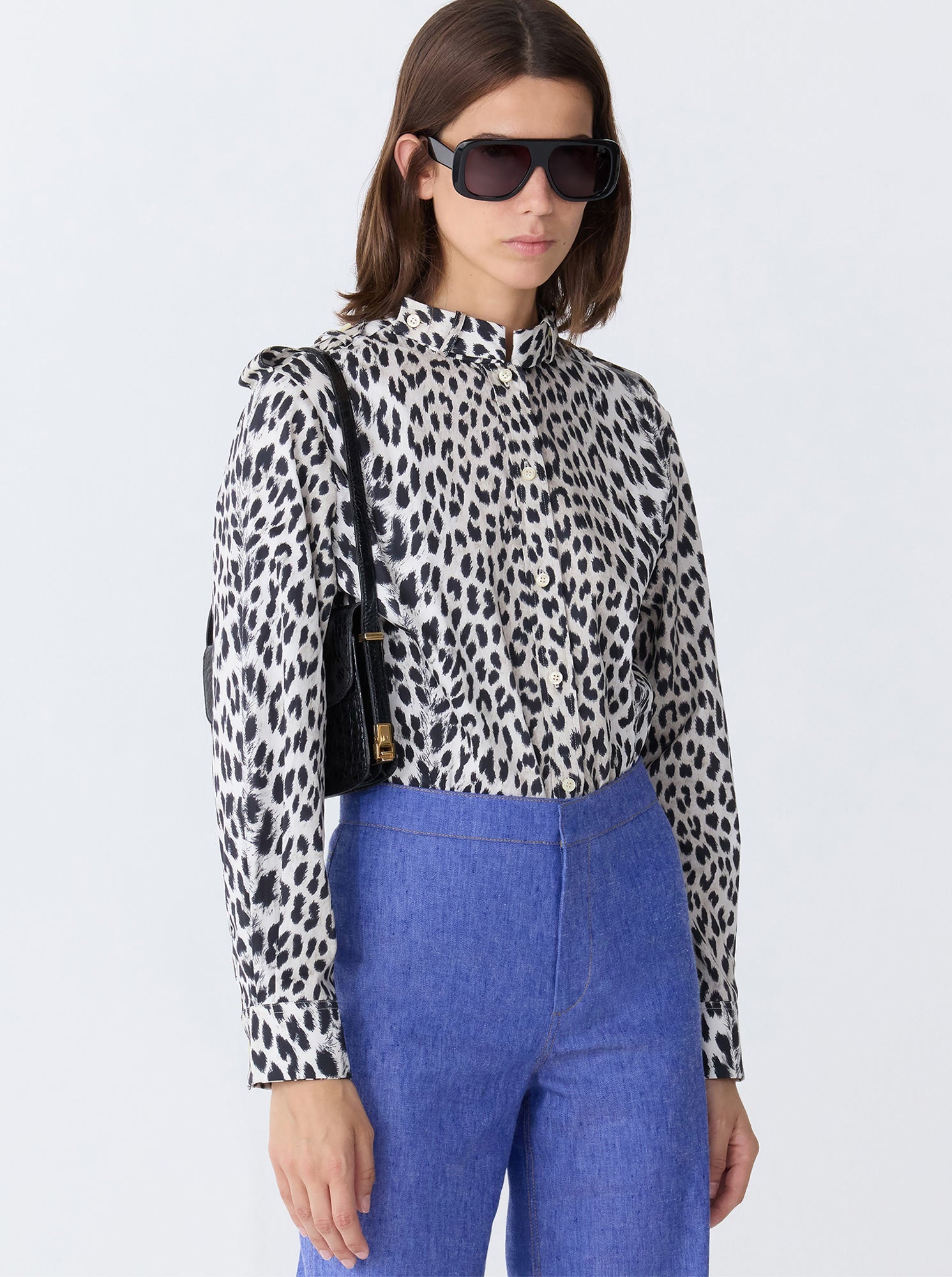 MIKA Bandcollar Shirt Cheetah