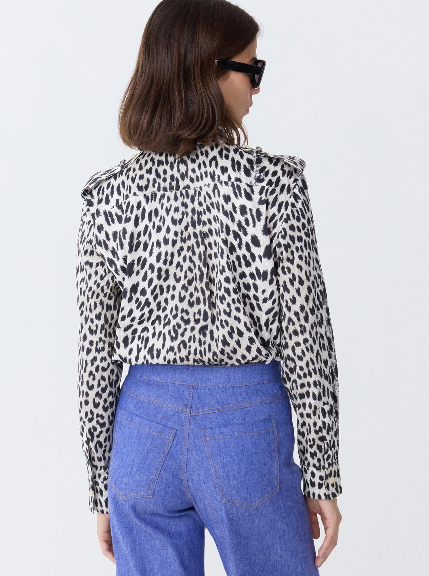 MIKA Bandcollar Shirt Cheetah