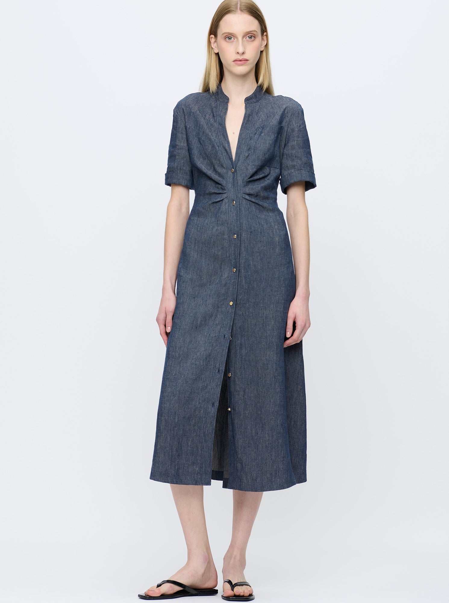 NOOR Shirtdress Indigo