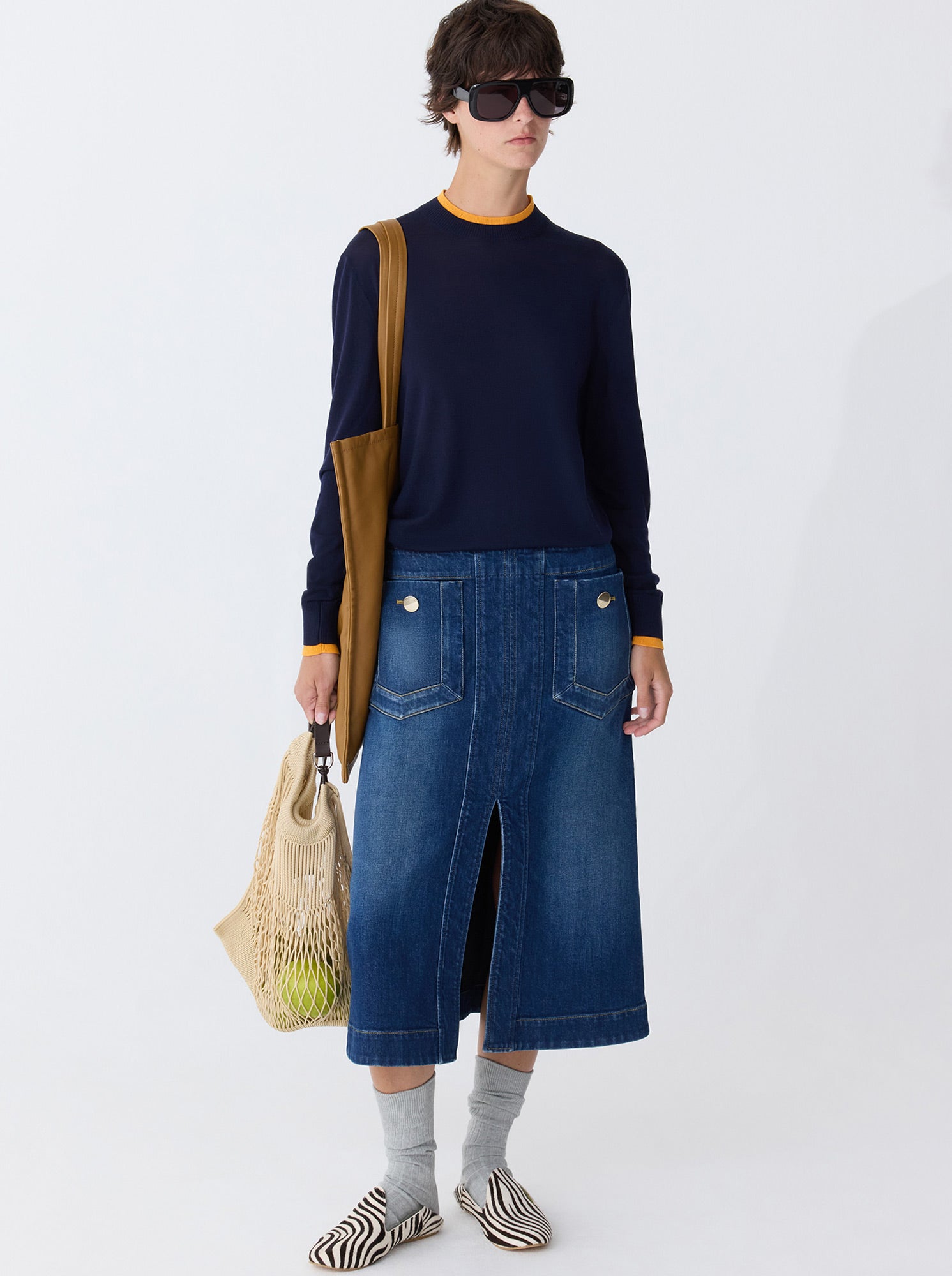 FERNANDA Denim skirt Dark Indigo