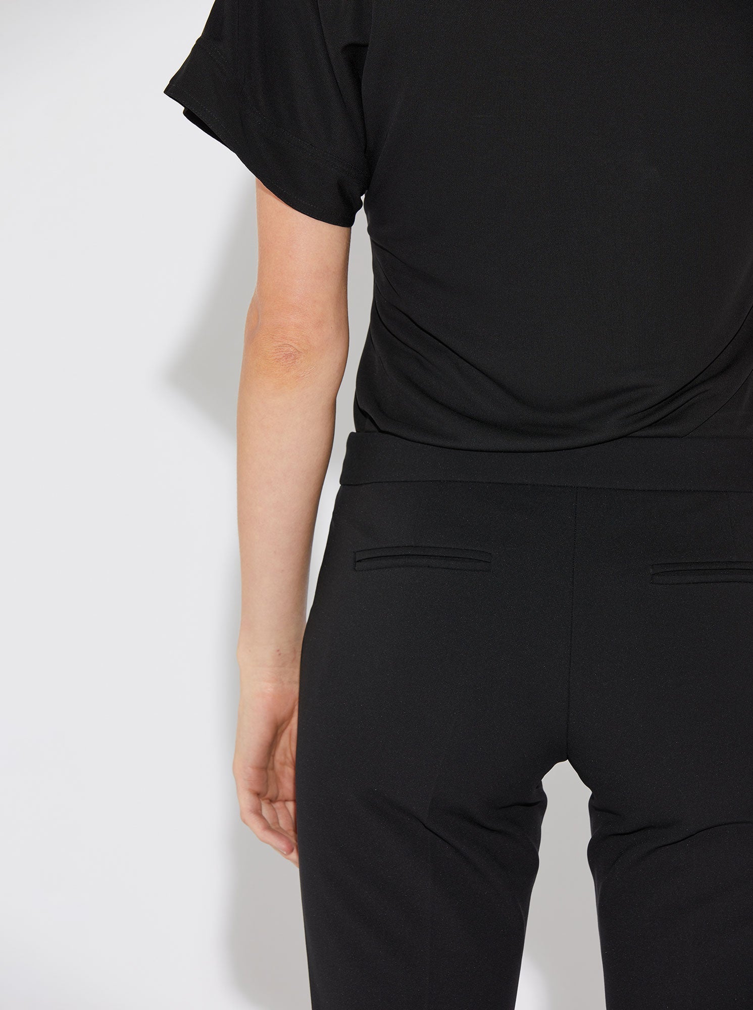 JULES Stretch Crepe Pant Black