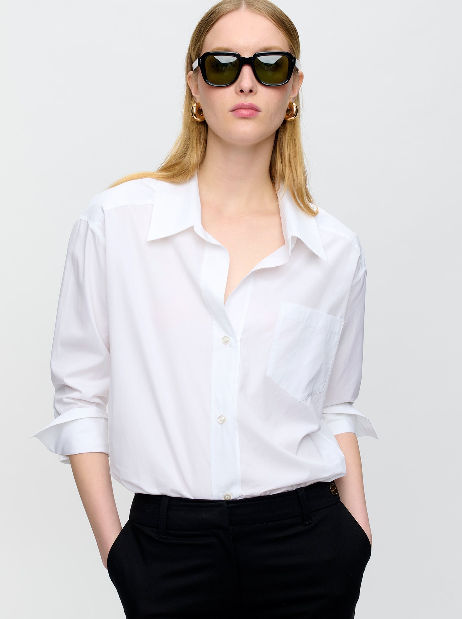 PETRA Poplin Shirt White