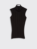 ROMY Sleeveless Turtleneck in Black