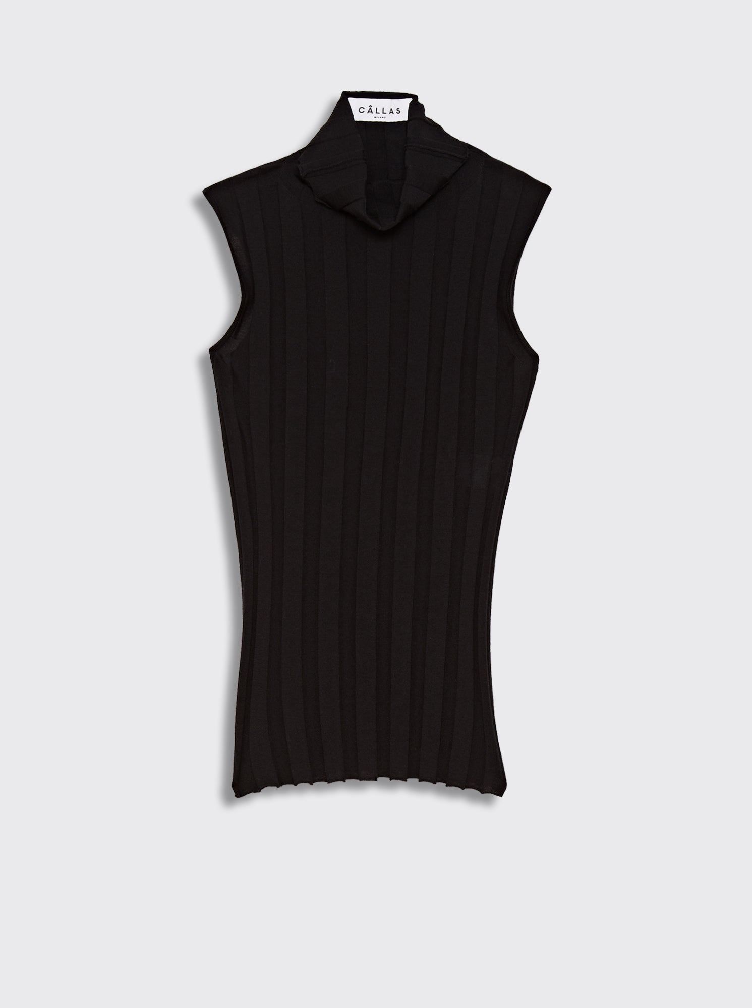 ROMY Sleeveless Turtleneck in Black