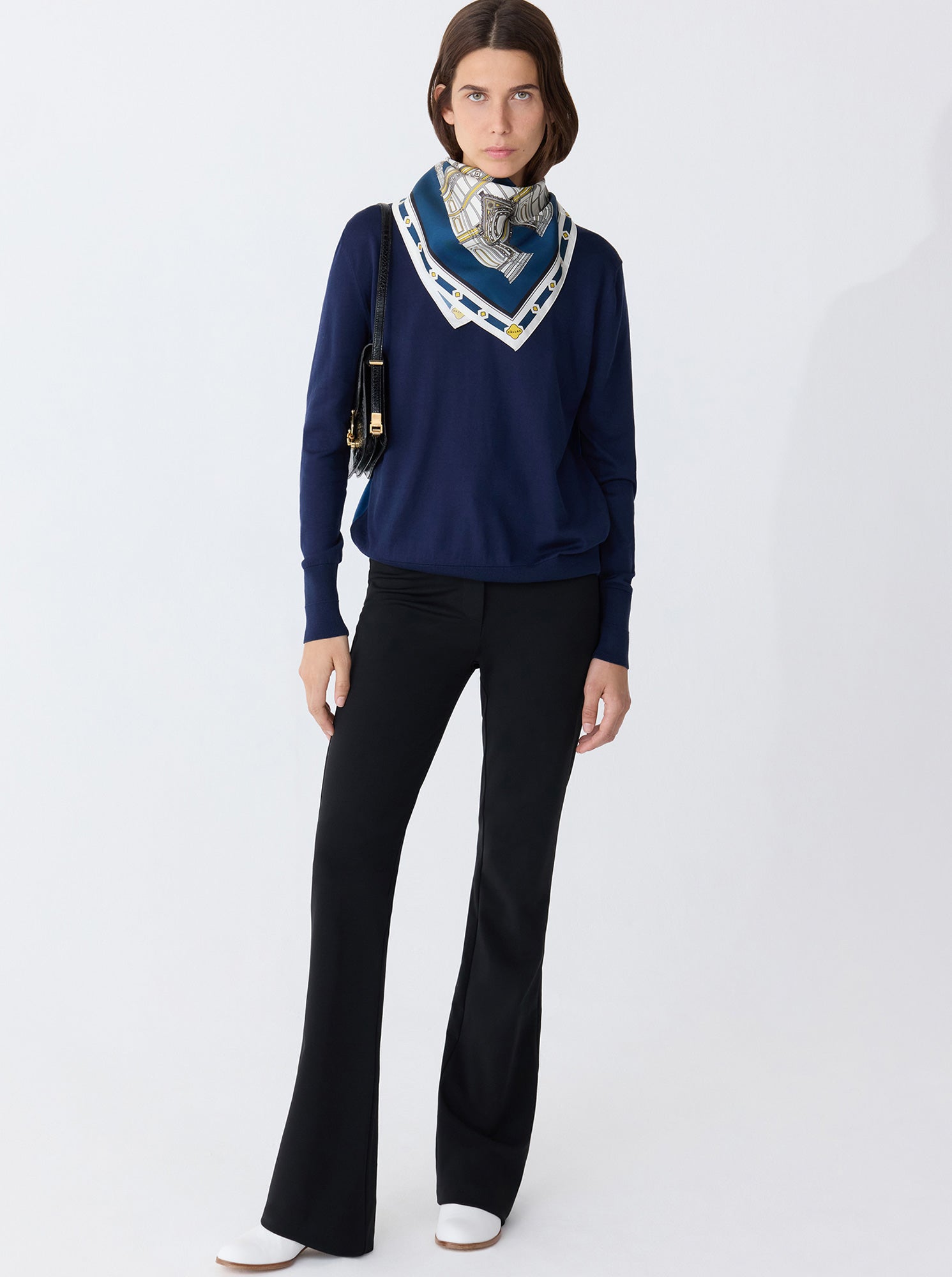 JULES Stretch Crepe Pant Black