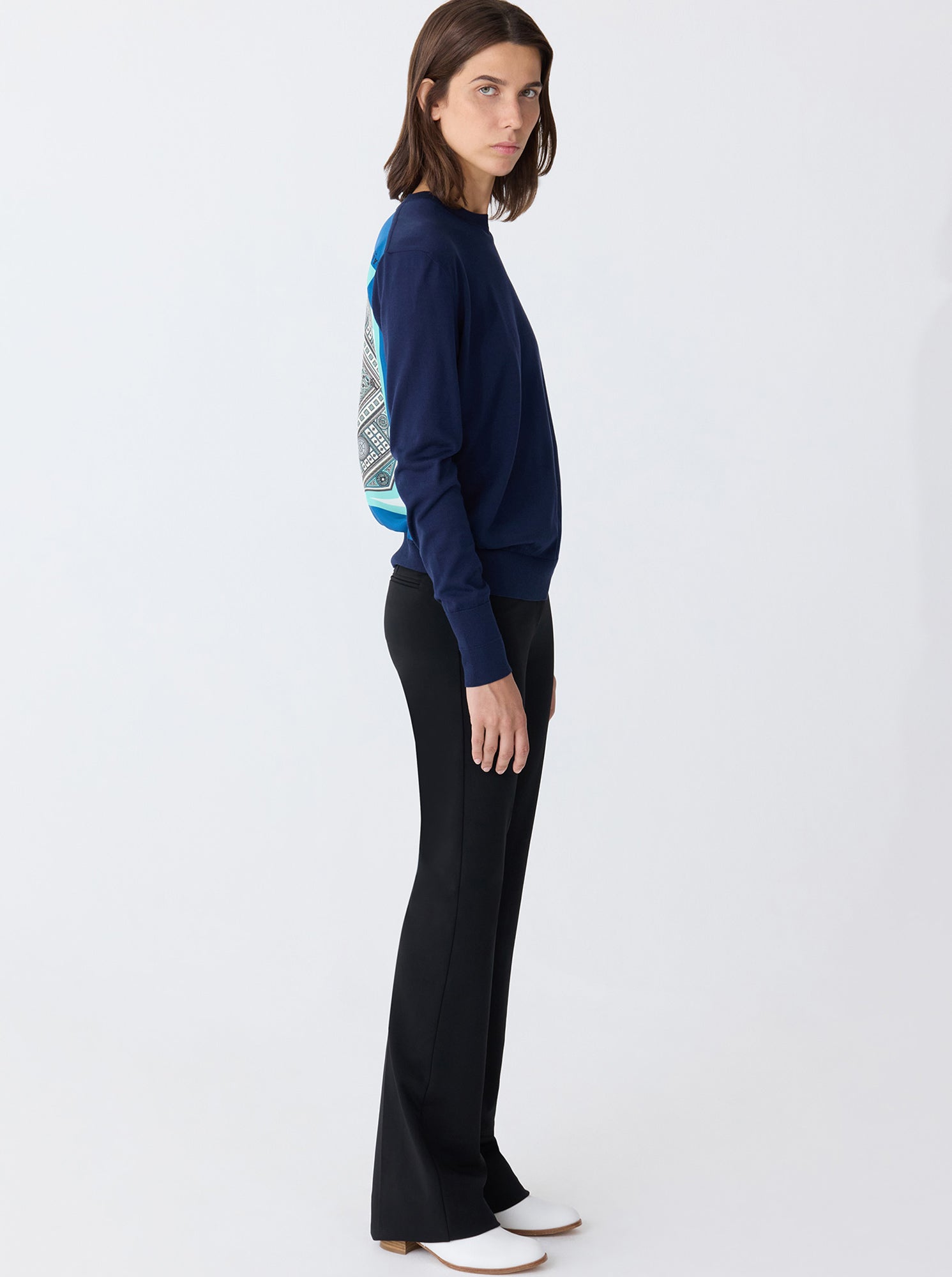 JULES Stretch Crepe Pant Black